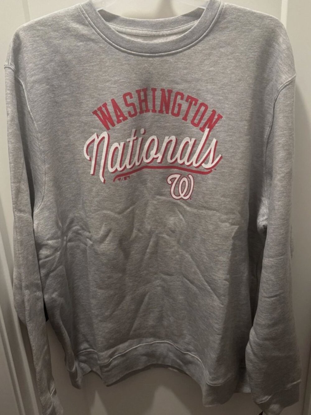 Washington Nationals MLB Fanatics Pullover Sweatshirt Men's Size 3XL Gray NWT
